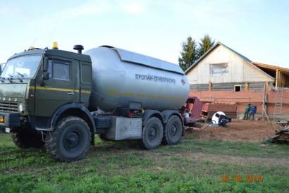 Главная — Заправка газгольдера. — фото